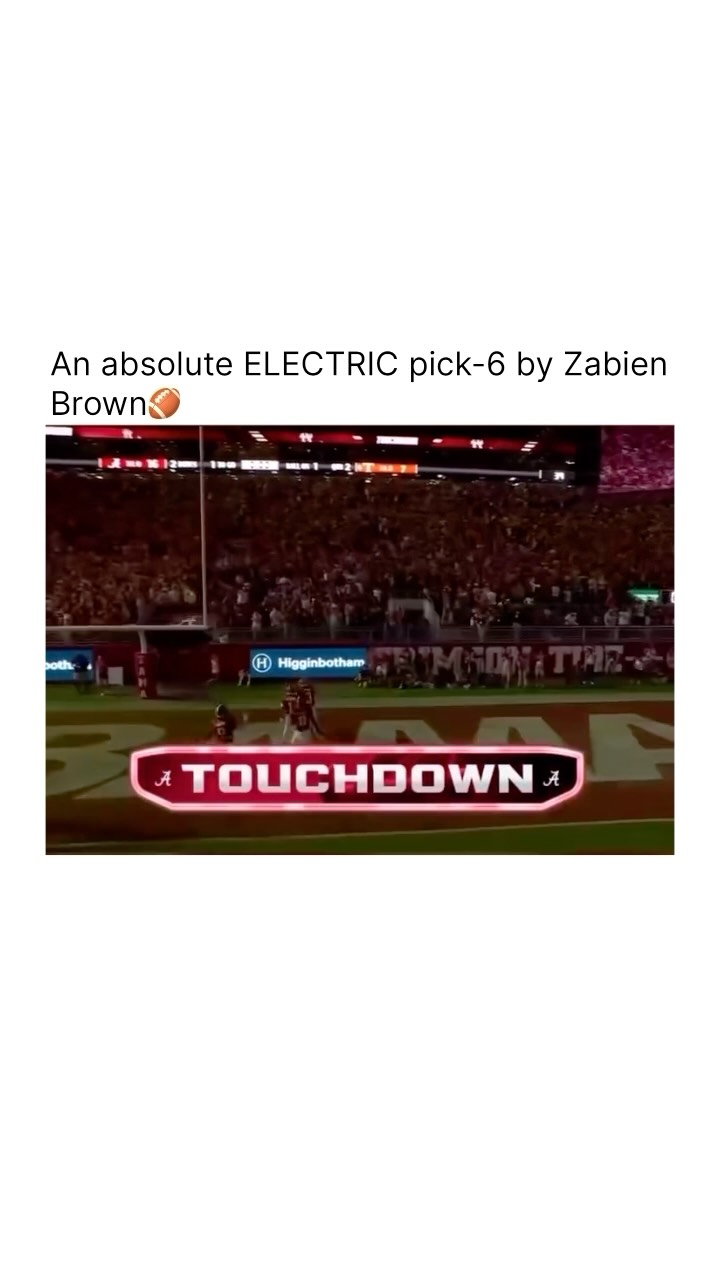 Zabien Brown's 100-yard pick-six fo...