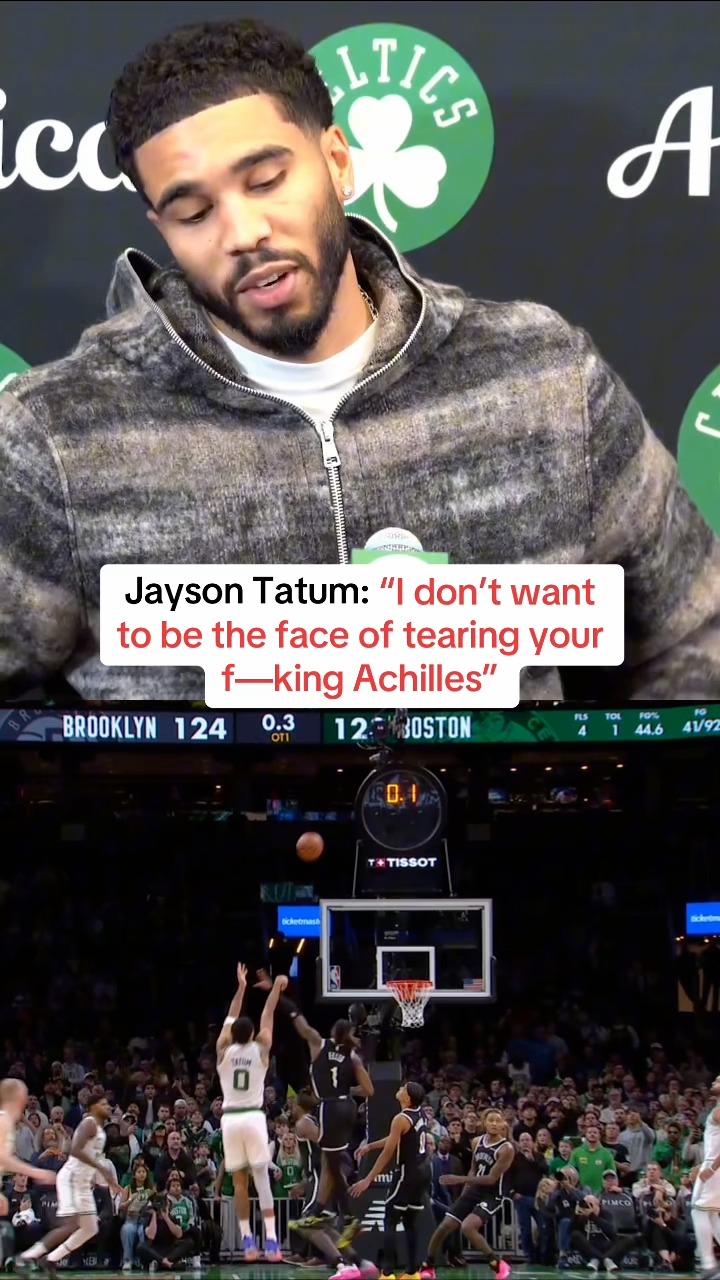 Jayson Tatum jokes about Achilles i...