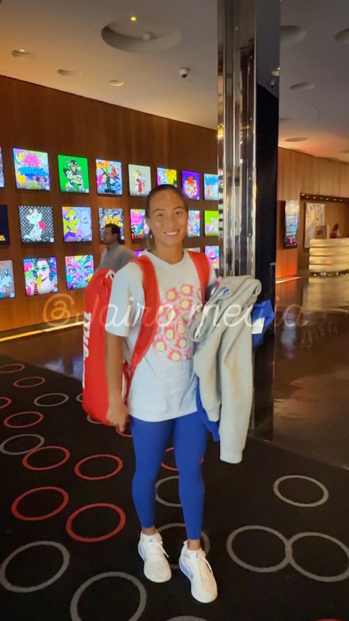 Zheng Qinwen at the US Open in New ...
