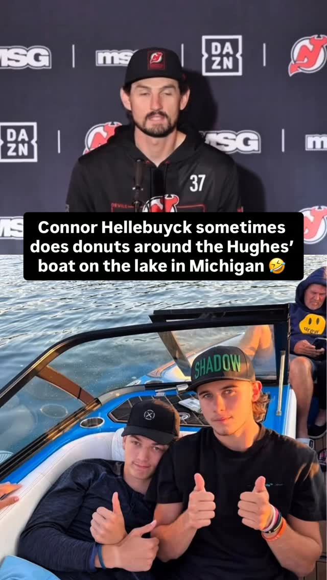 Connor Hellebuyck's summer pranks w...