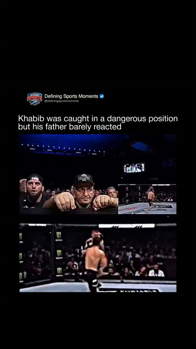 Khabib Nurmagomedov's father watche...