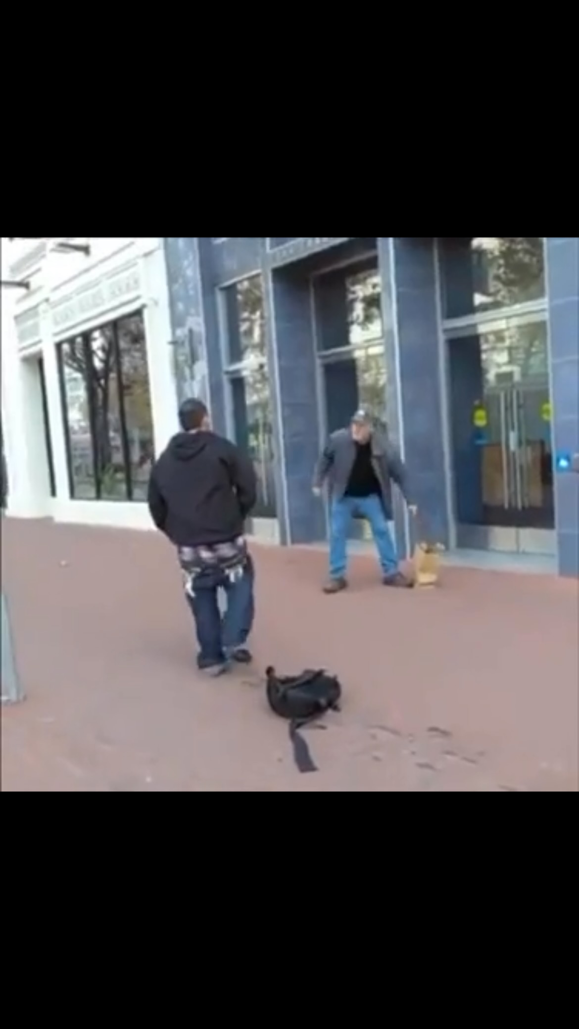 Dude tries to fight an old man and ... on MILLIONS Dude tries to fight an old man and ...