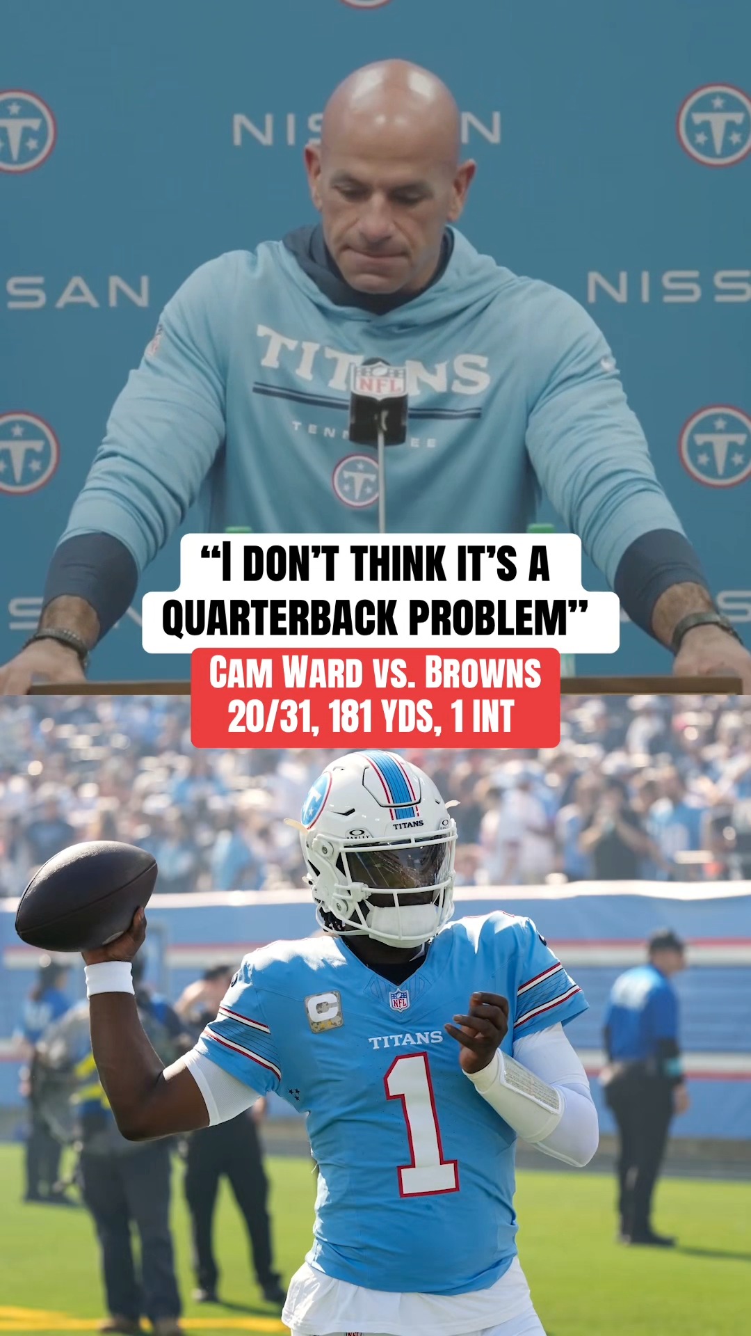Titans HC Robert Saleh on Quarterba...