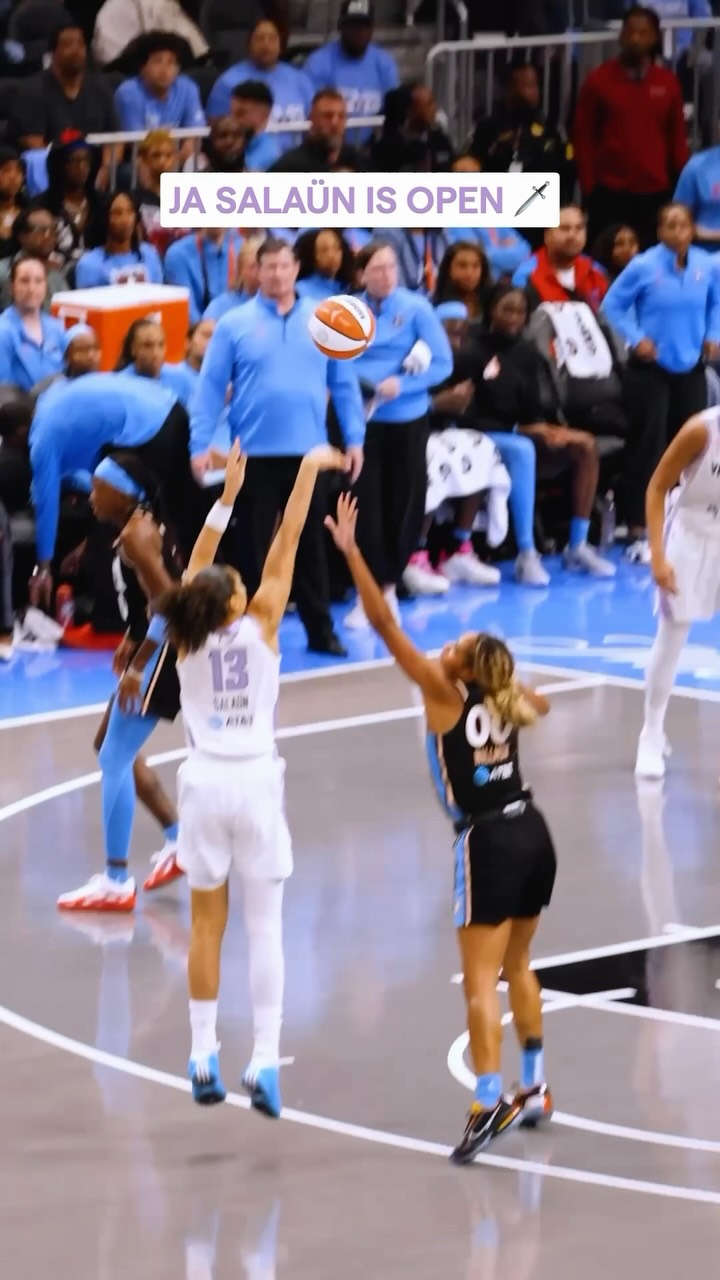 Janelle Salaün takes a shot for the...