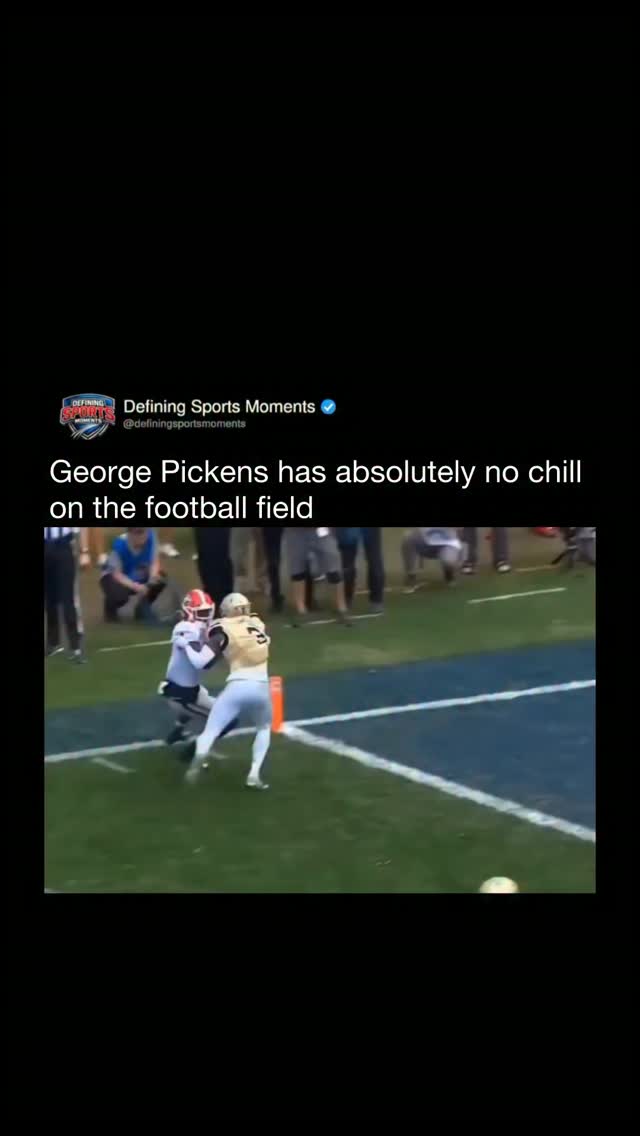 George Pickens has absolutely no ch...