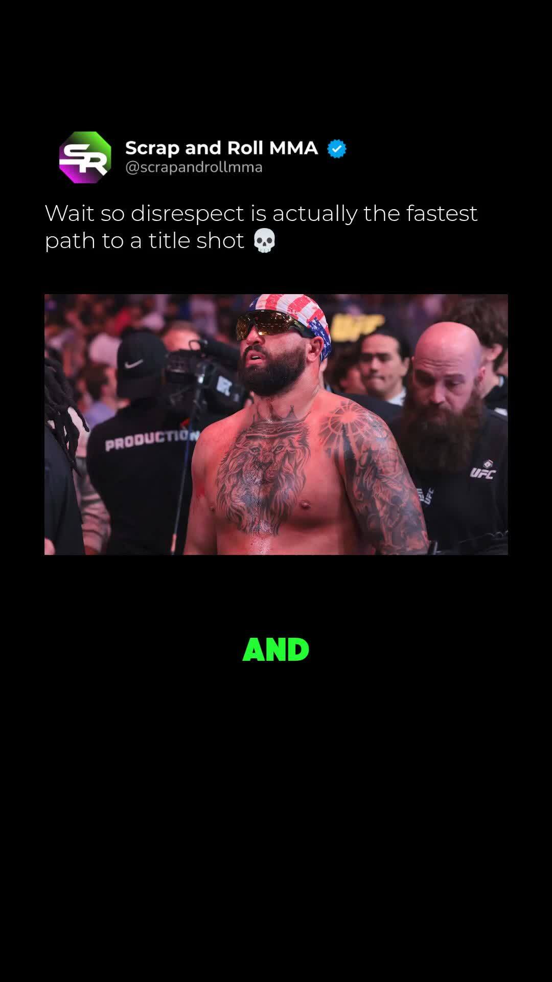 Disrespect as a fast path to a titl...