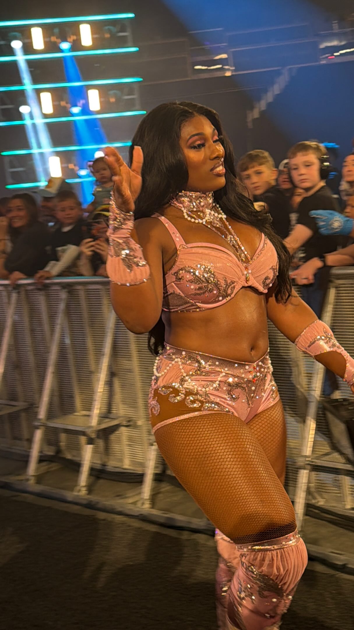 Lash Legend's entrance on Smackdown