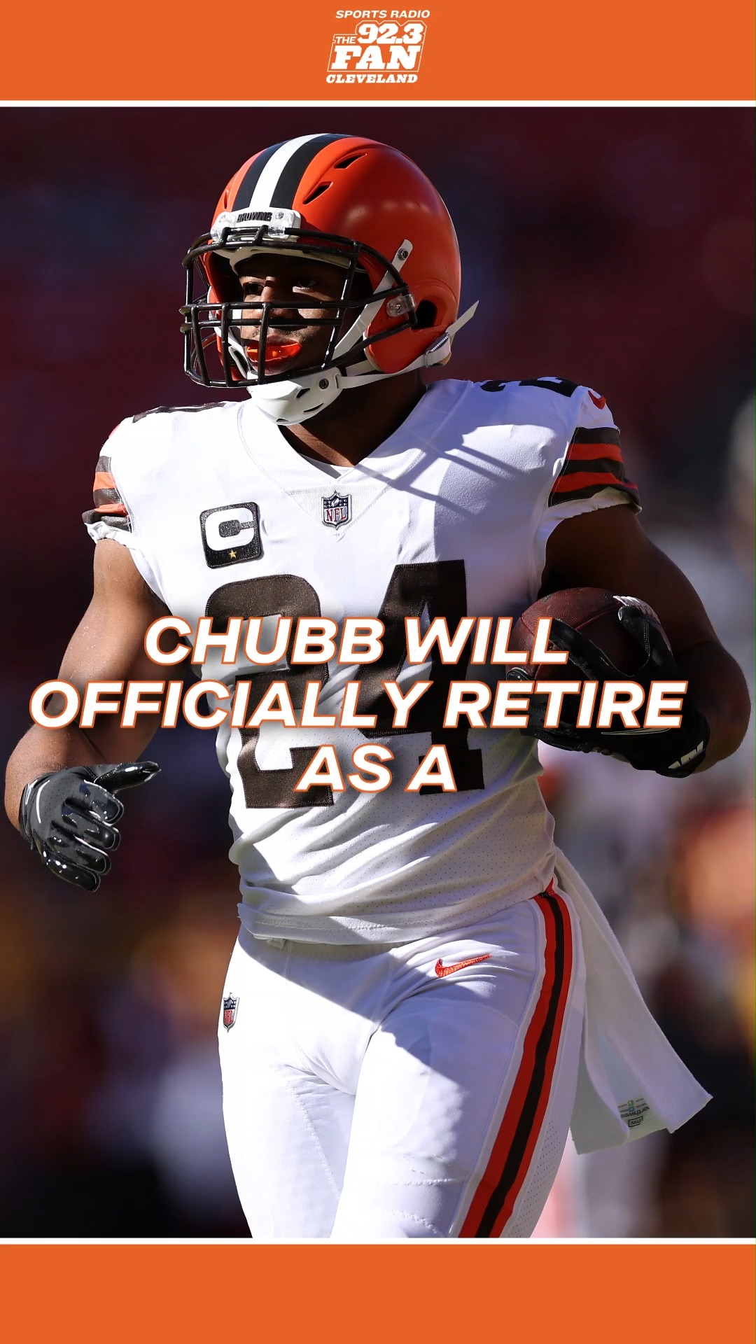 Nick Chubb to retire with the Brown... on MILLIONS Nick Chubb to retire with the Brown...
