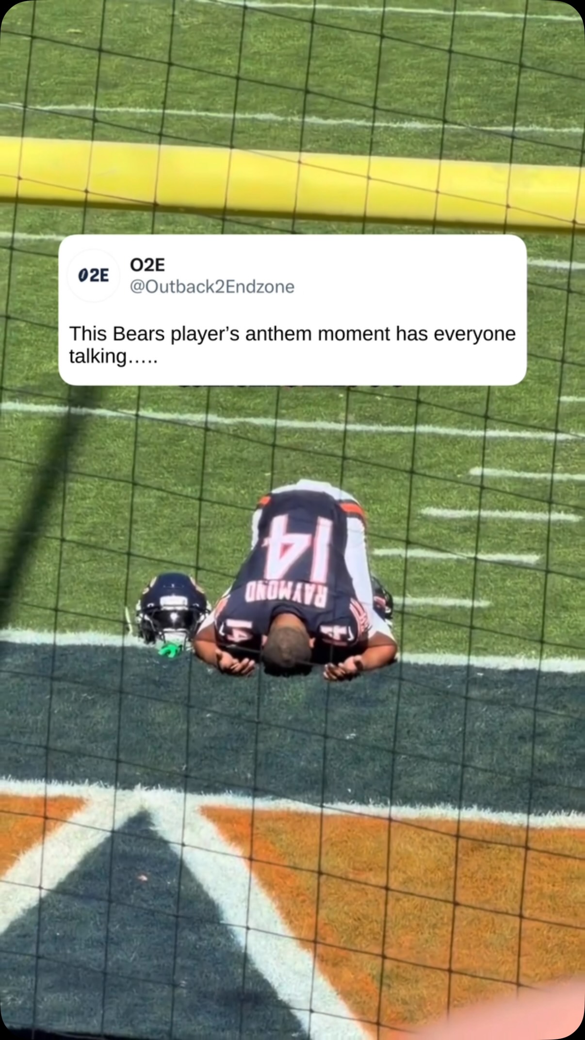 Bears WR Kalif Raymond's viral nati...