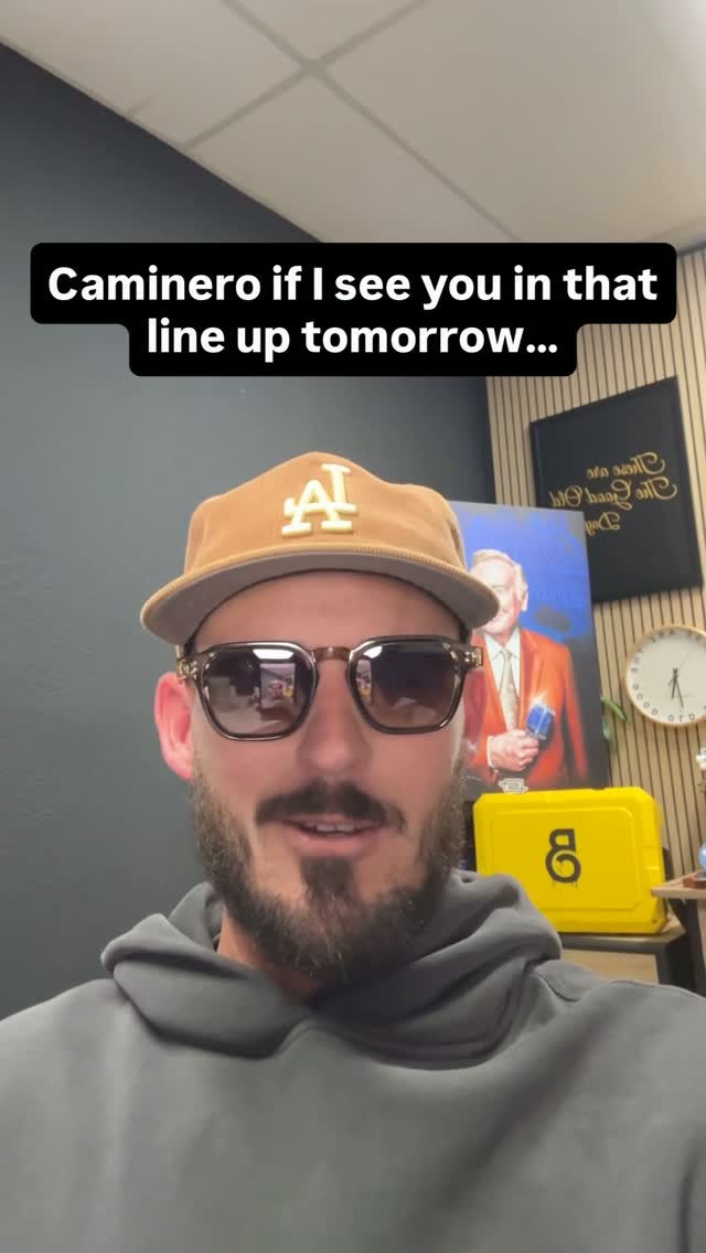 Caminero if I see you in that line ...