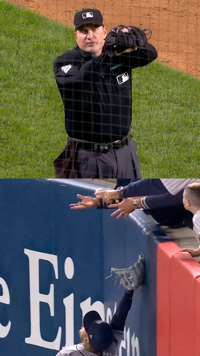 Yankees score after fan interferenc...