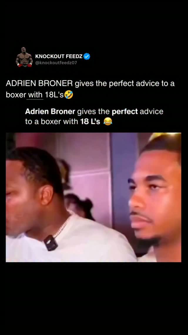 Adrien Broner gives advice to a box...