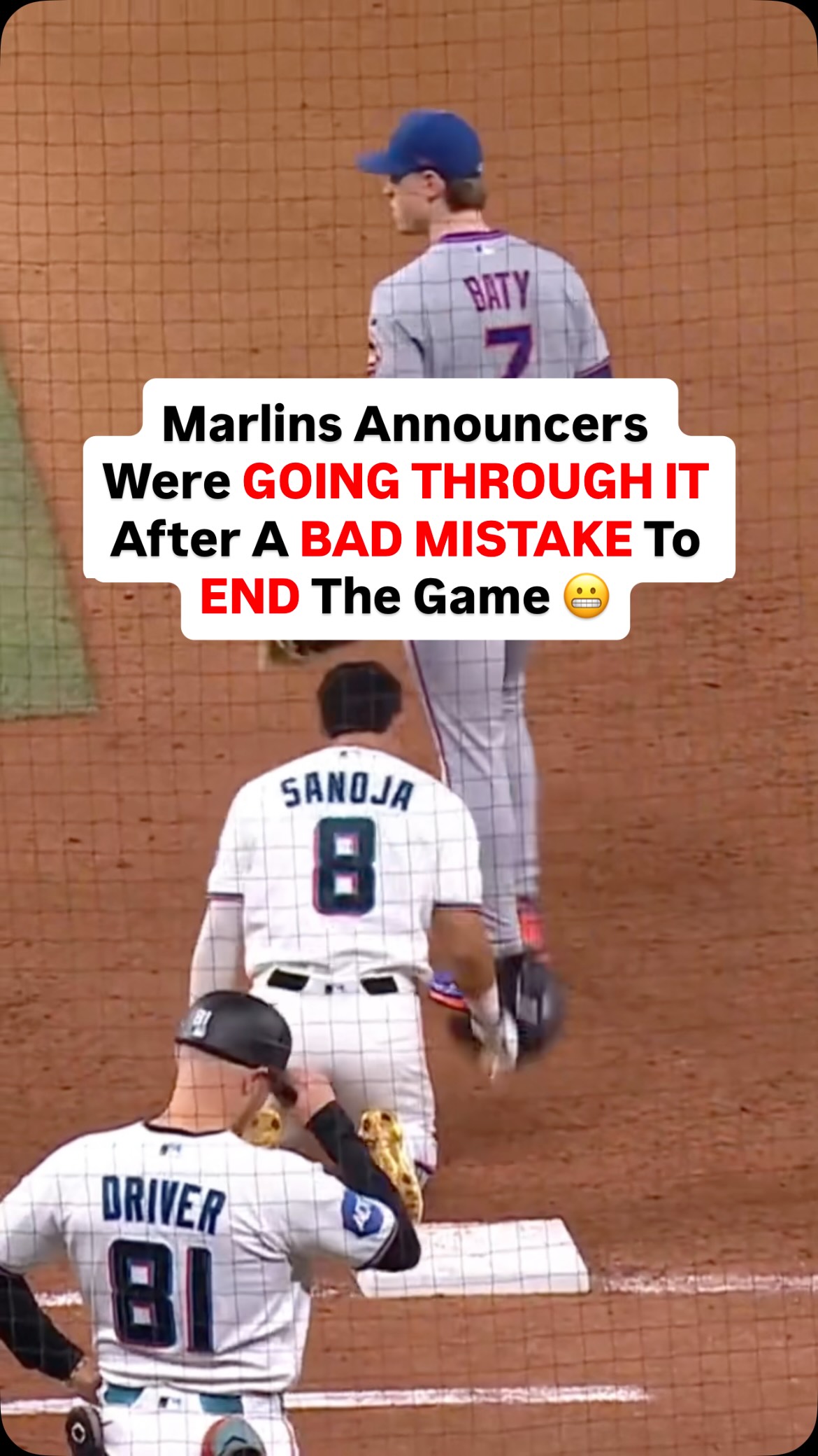Marlins announcers' reaction to Jav...