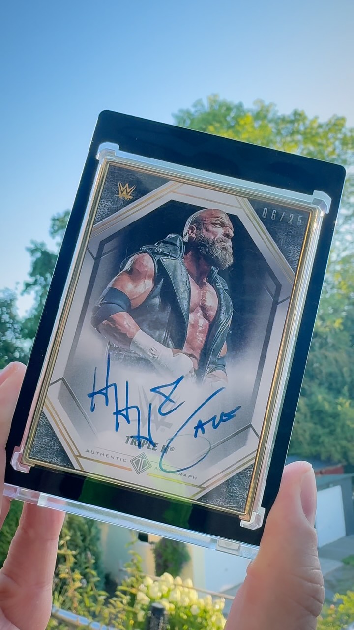 Triple H Autographed Card, 06/25