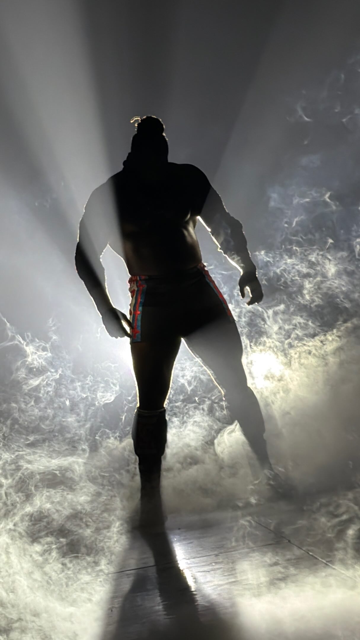 Oba Femi's post-SmackDown strut