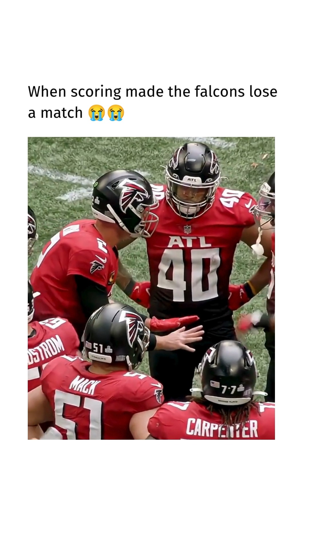 When scoring made the Falcons lose ...