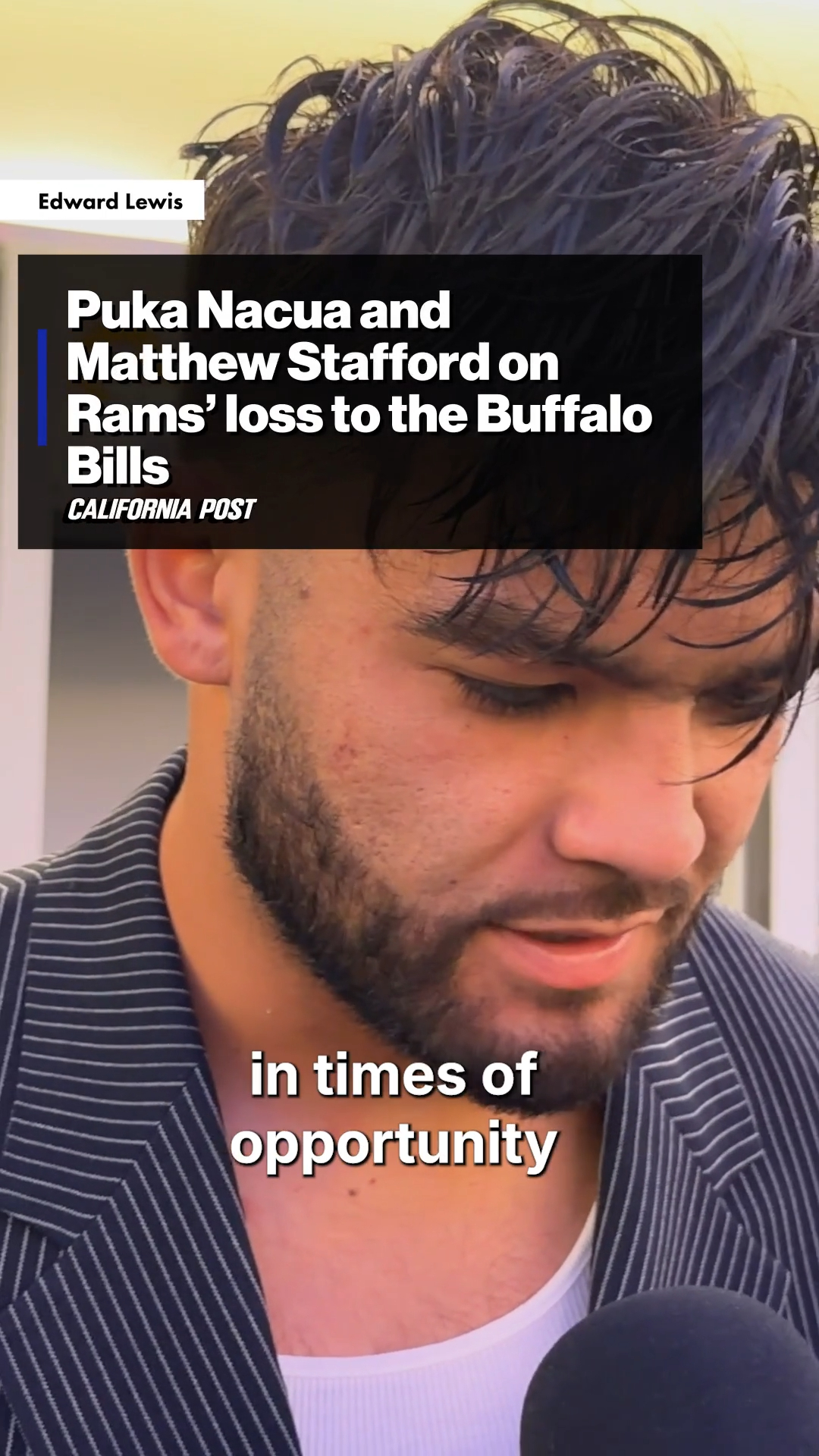 Puka Nacua and Matthew Stafford rea... on MILLIONS Puka Nacua and Matthew Stafford rea...