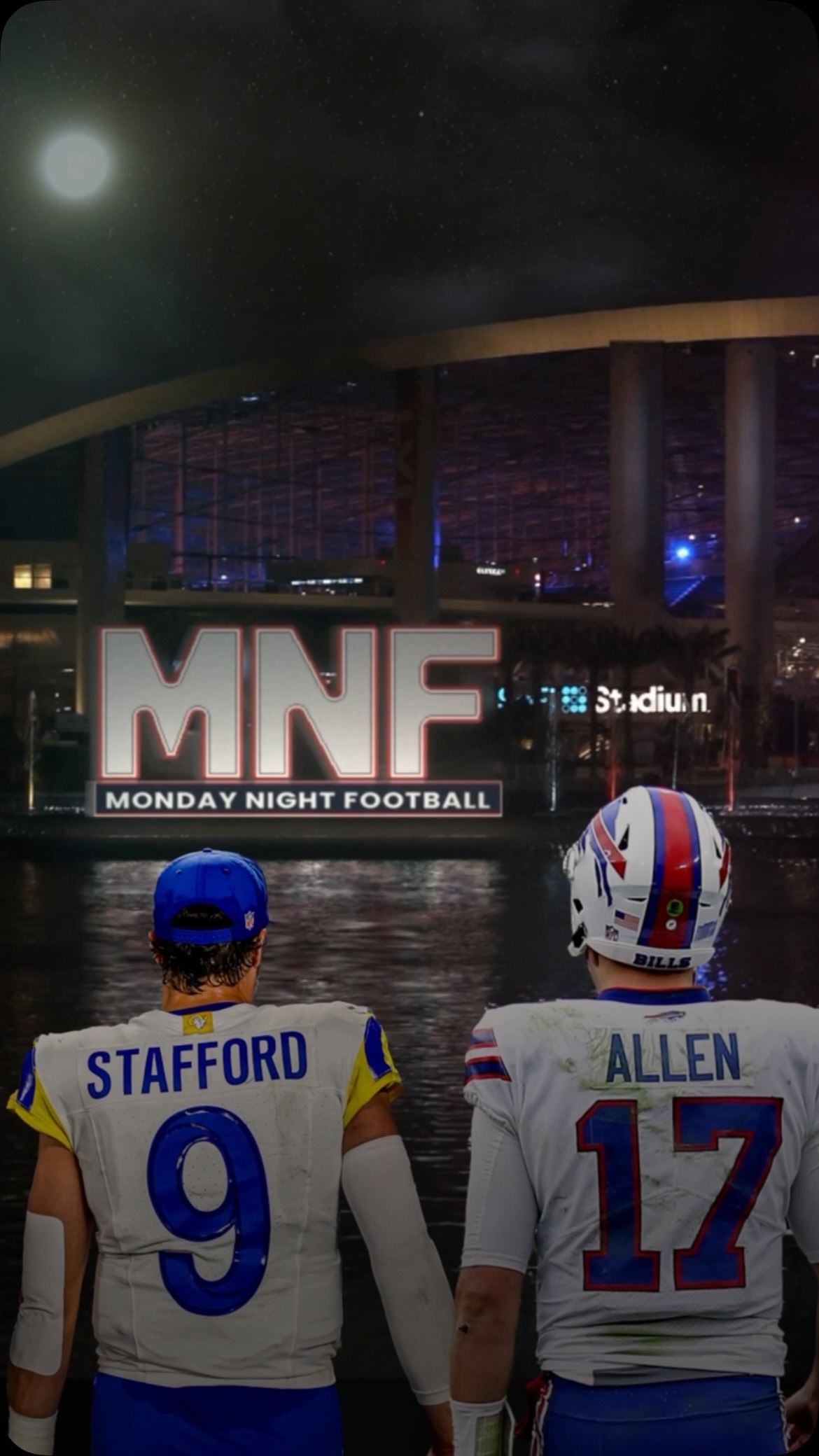 Matthew Stafford and Josh Allen fac...