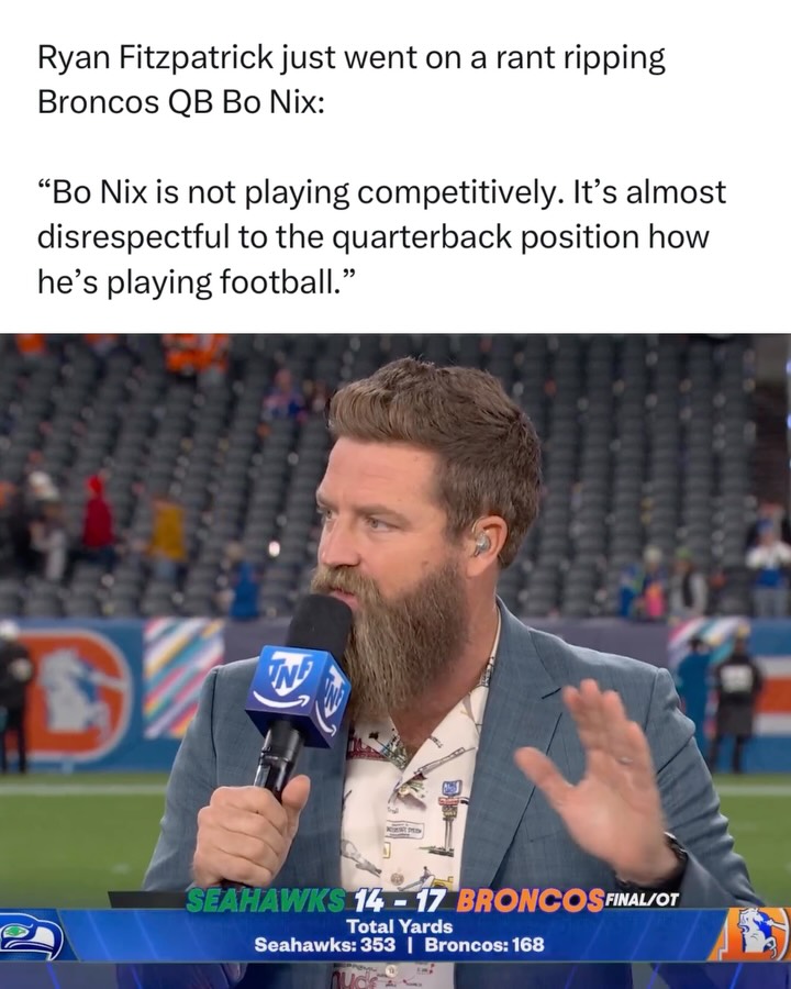 Ryan Fitzpatrick rips Bo Nix's perf...