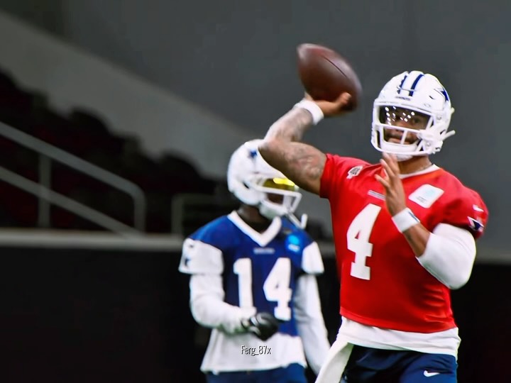 Dak Prescott of the Dallas Cowboys ...