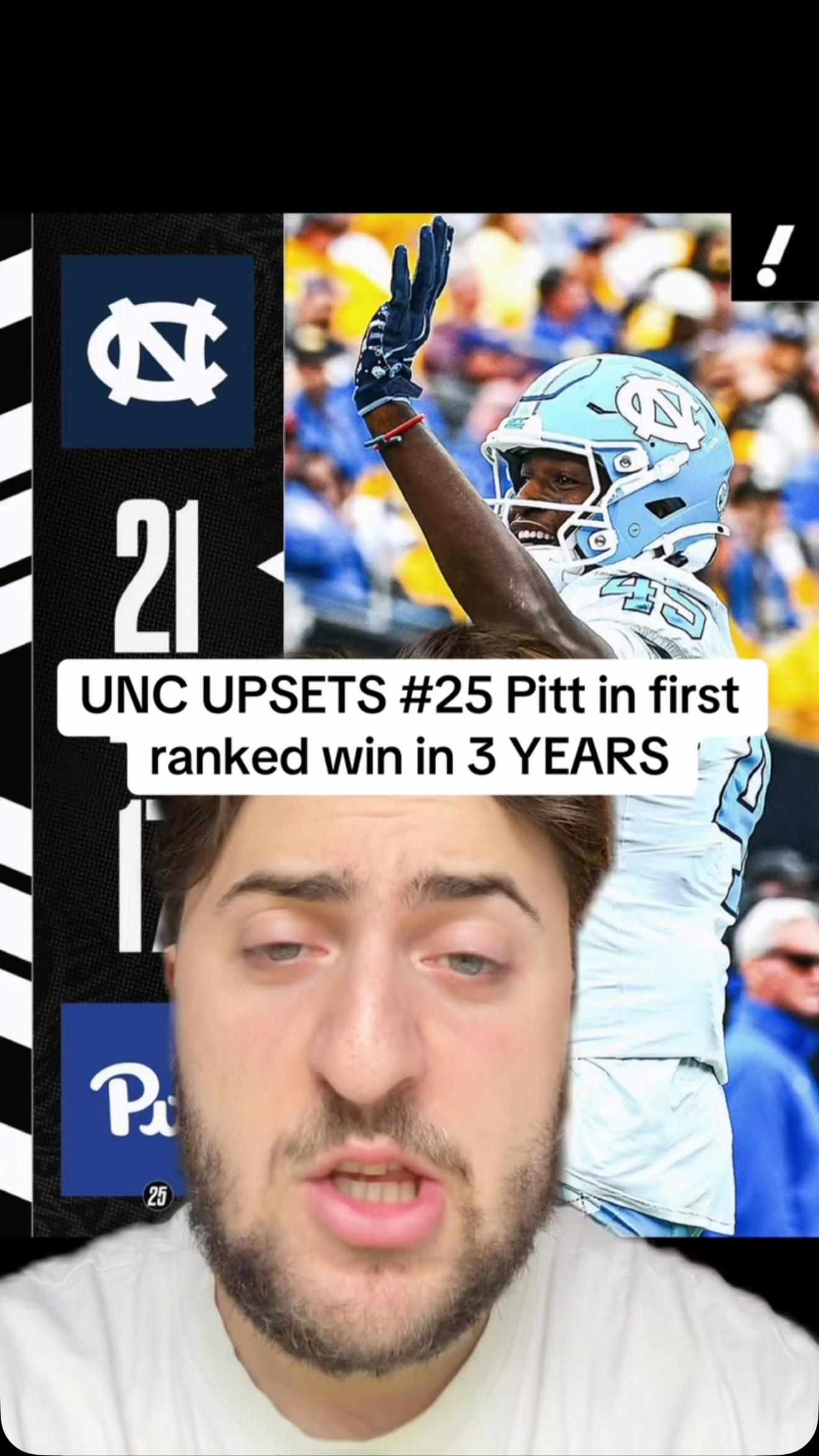 UNC upsets #25 Pitt for their first...