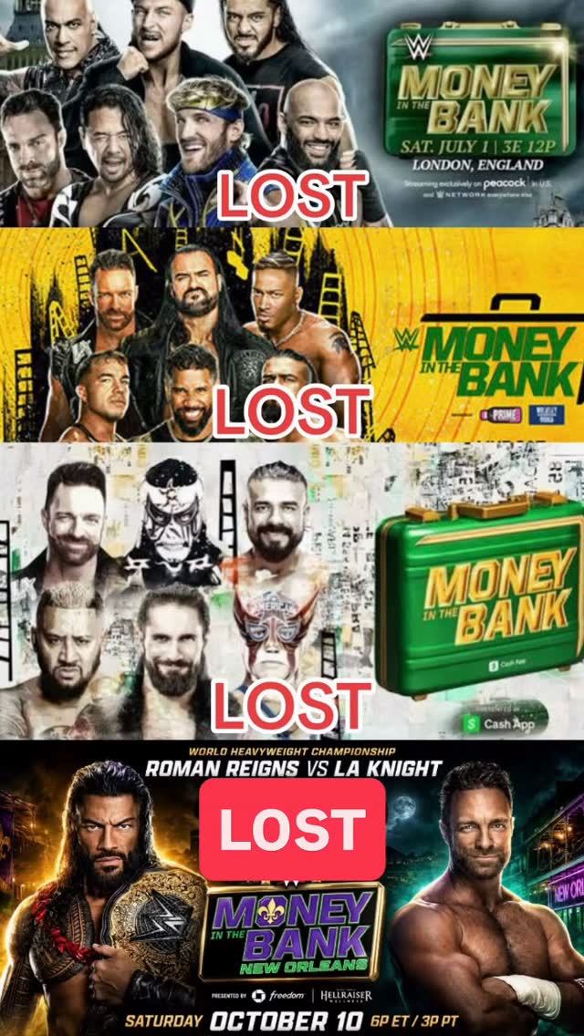 LA Knight's Money In The Bank losin...