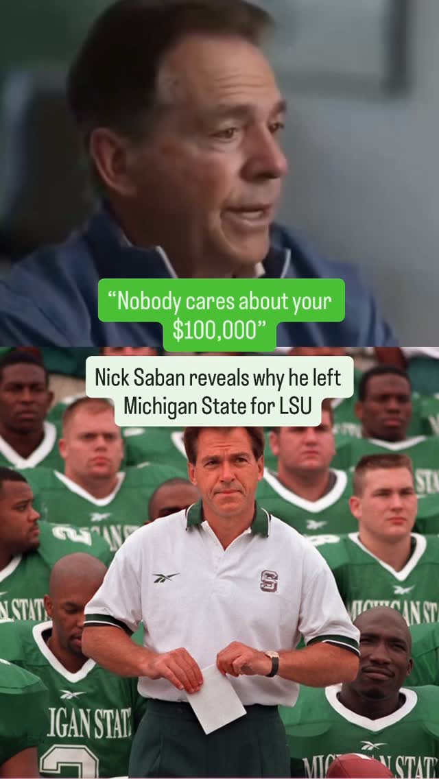 Nick Saban reveals why he left Mich...