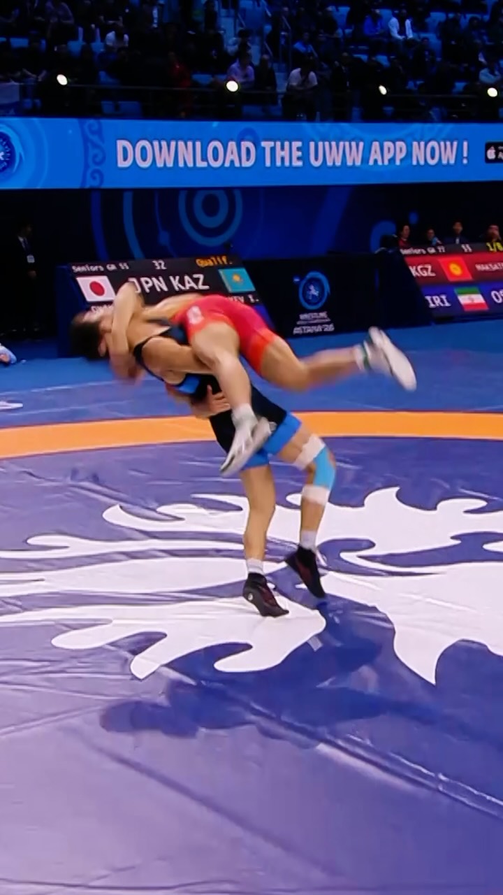 Iskhar Kurbayev in action during an...