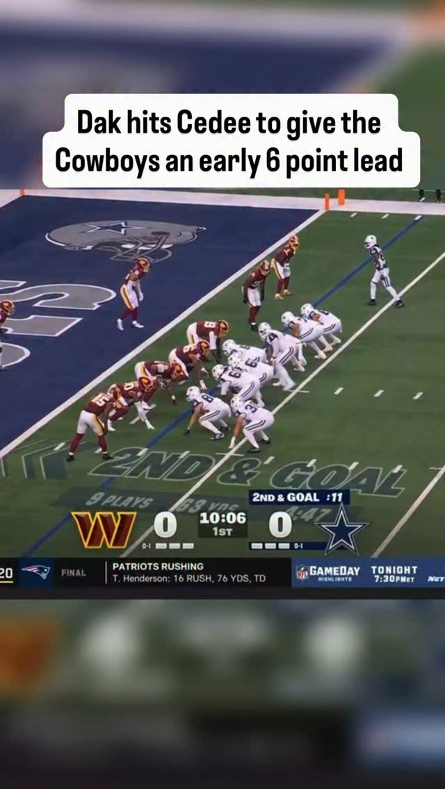 Dak Prescott to CeeDee Lamb for the...