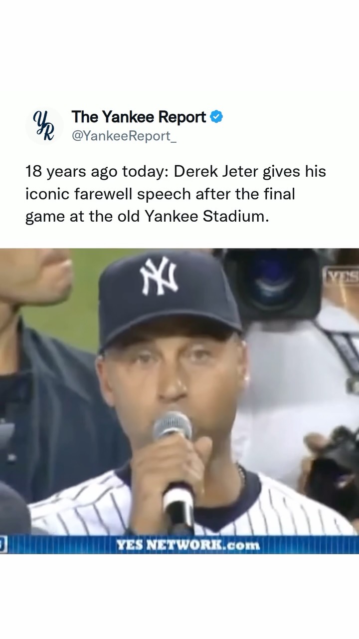Derek Jeter's iconic farewell speec... on MILLIONS Derek Jeter's iconic farewell speec...