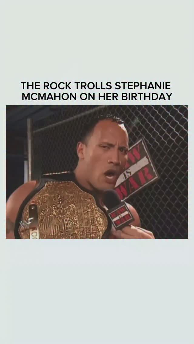 The Rock Trolls Stephanie McMahon o...