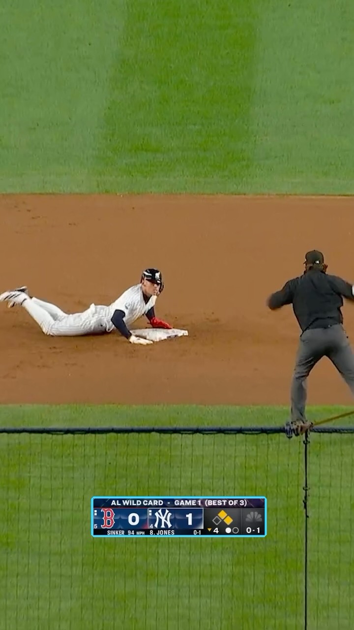 Yankees didn't bunt and it immediat...
