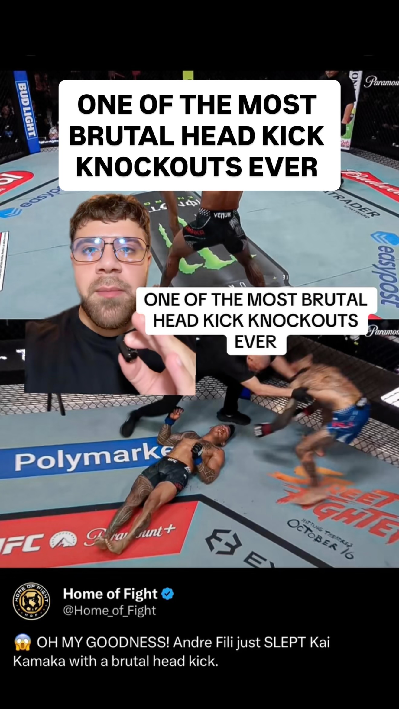 ONE OF THE MOST BRUTAL HEAD KICK KN... on MILLIONS ONE OF THE MOST BRUTAL HEAD KICK KN...