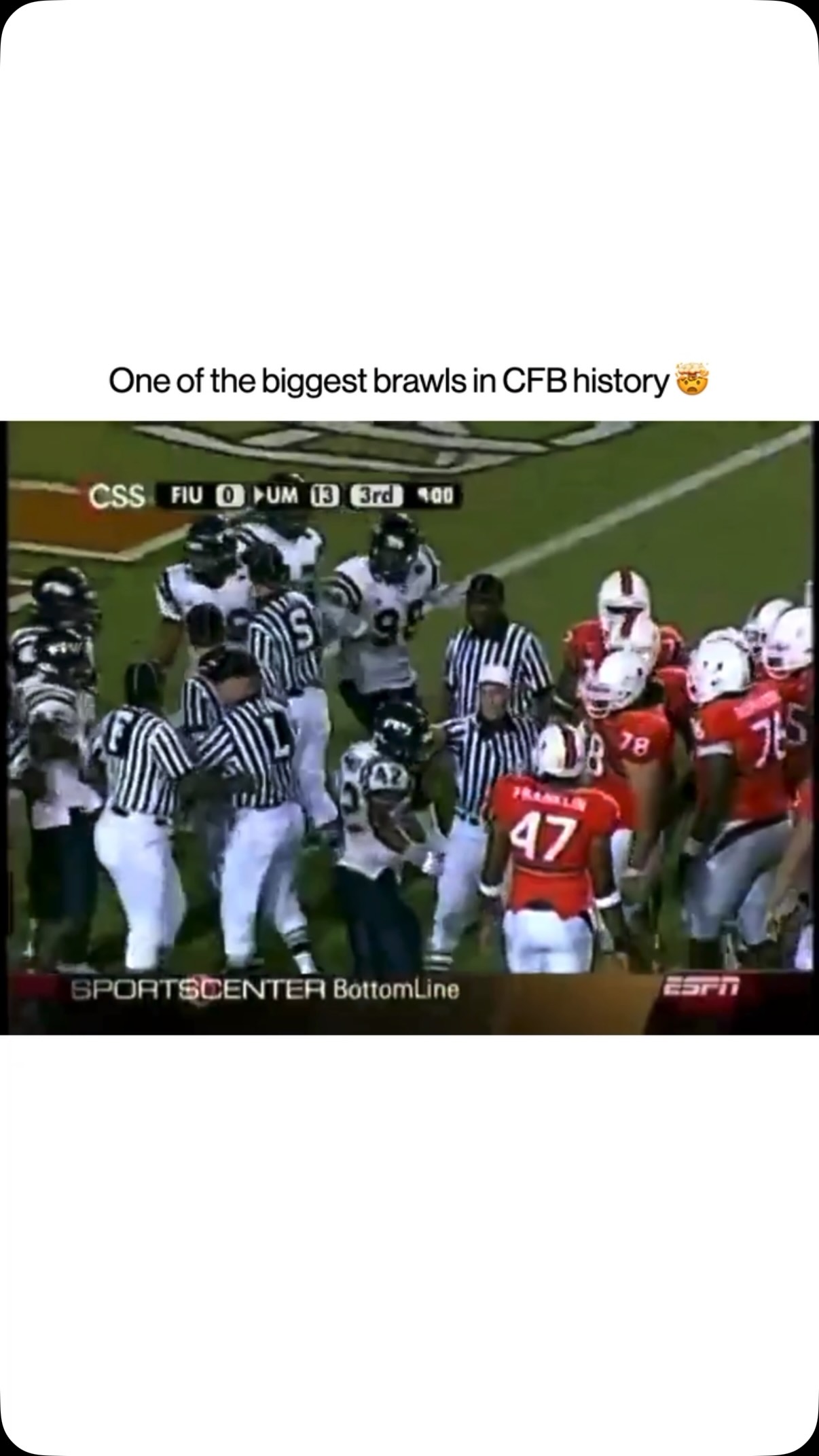 The infamous 2006 Miami vs FIU coll...