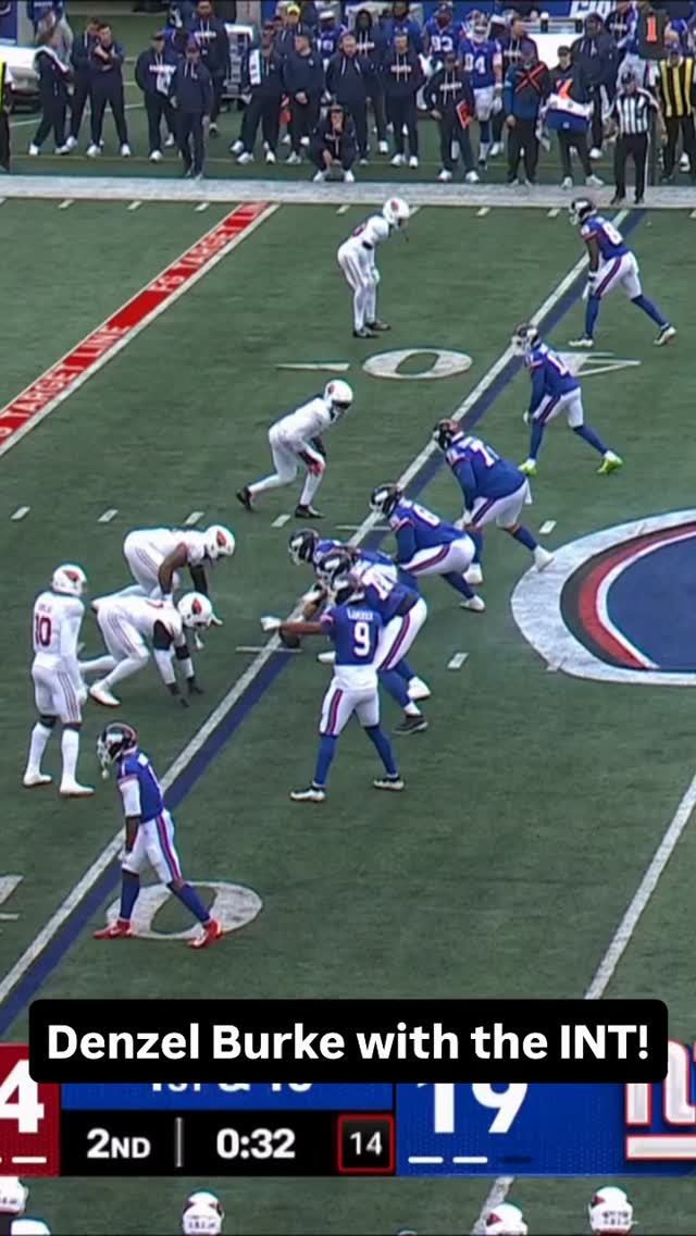Denzel Burke with the INT!