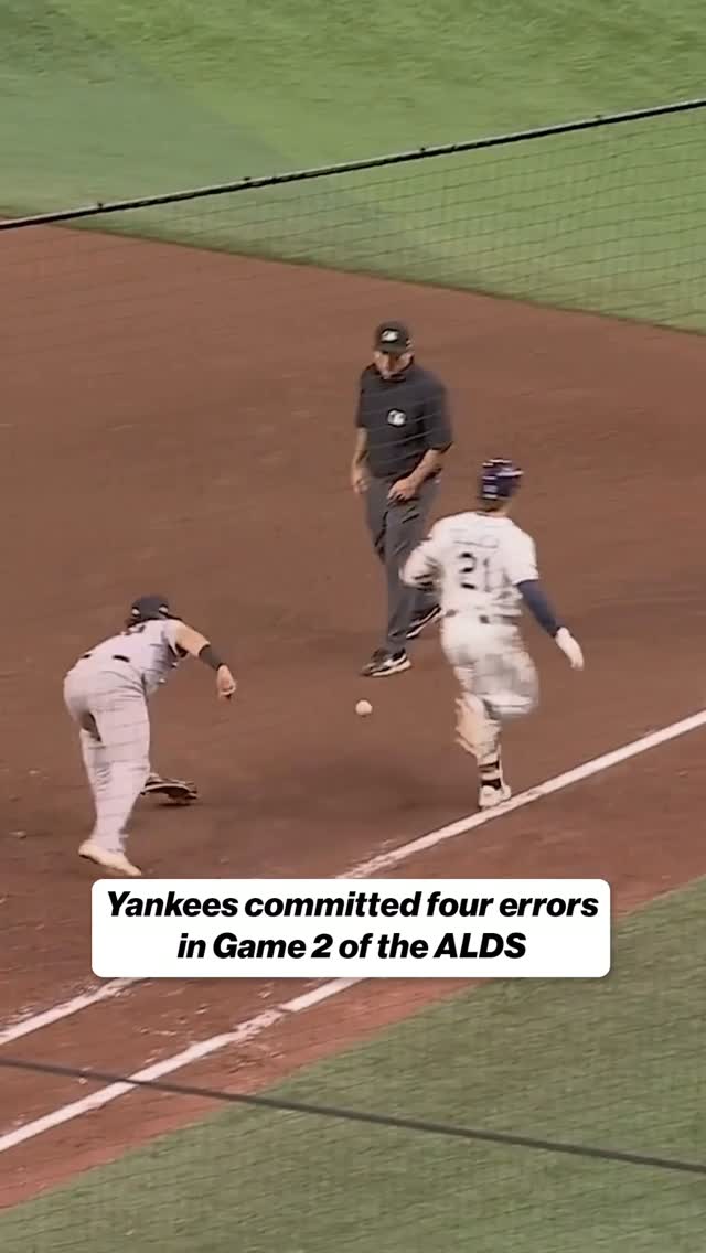 Yankees committed four errors in Ga...