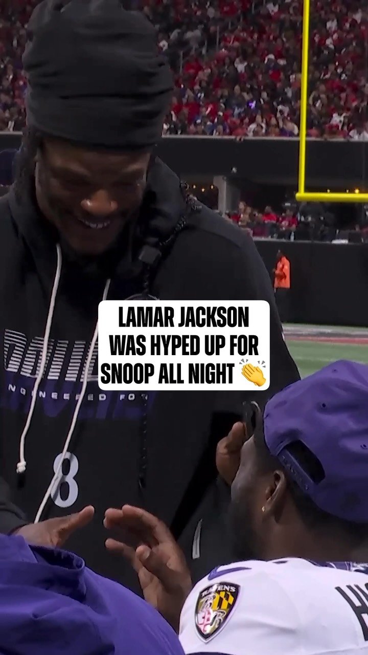 Lamar Jackson was hyped up for Snoo...