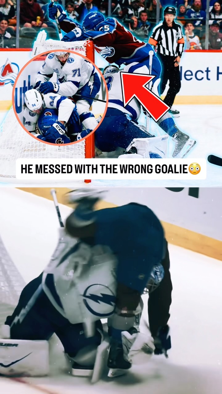 Andrei Vasilevskiy involved in a sc...