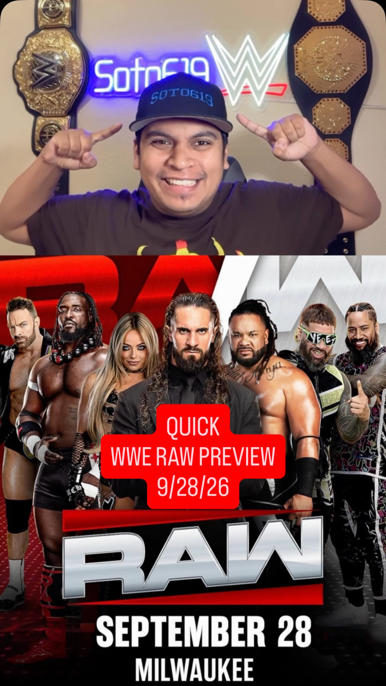 Quick WWE RAW Preview for September...