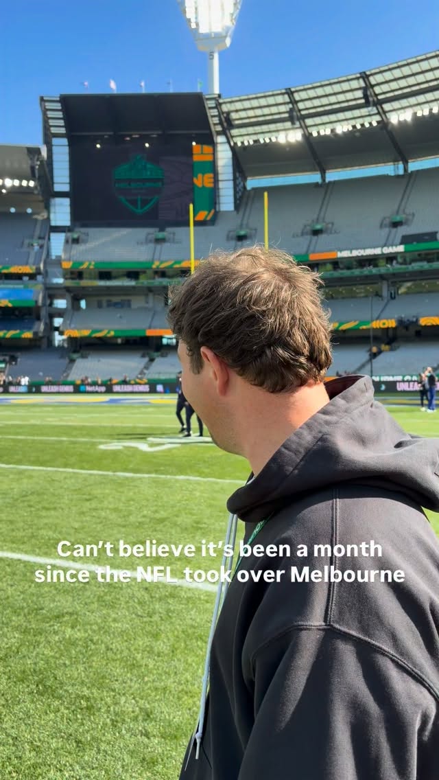 A month since the NFL in Melbourne:...