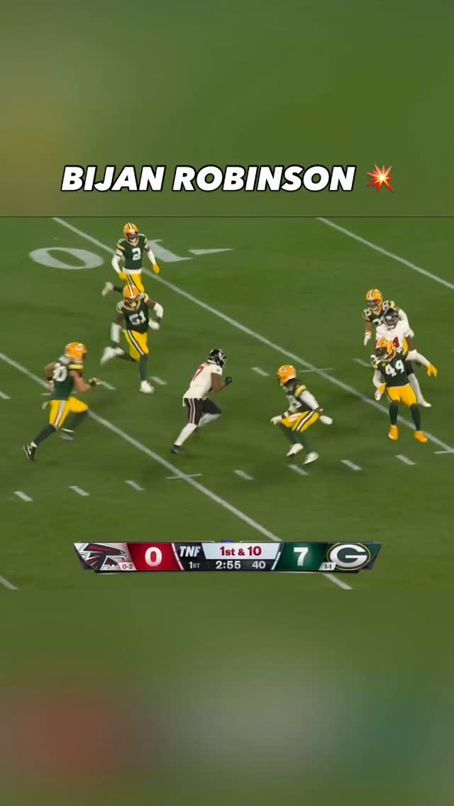 Bijan Robinson making plays for the...