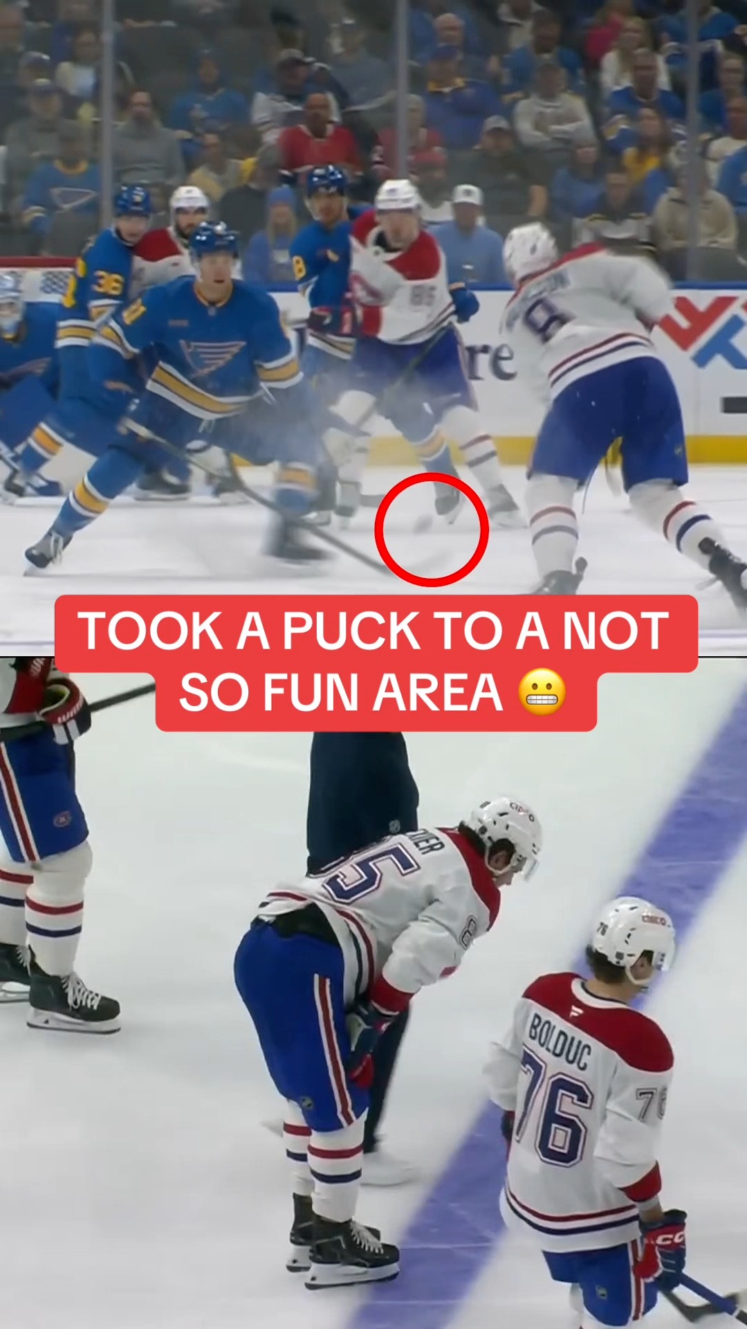 Hockey player Alex Texier takes a p...