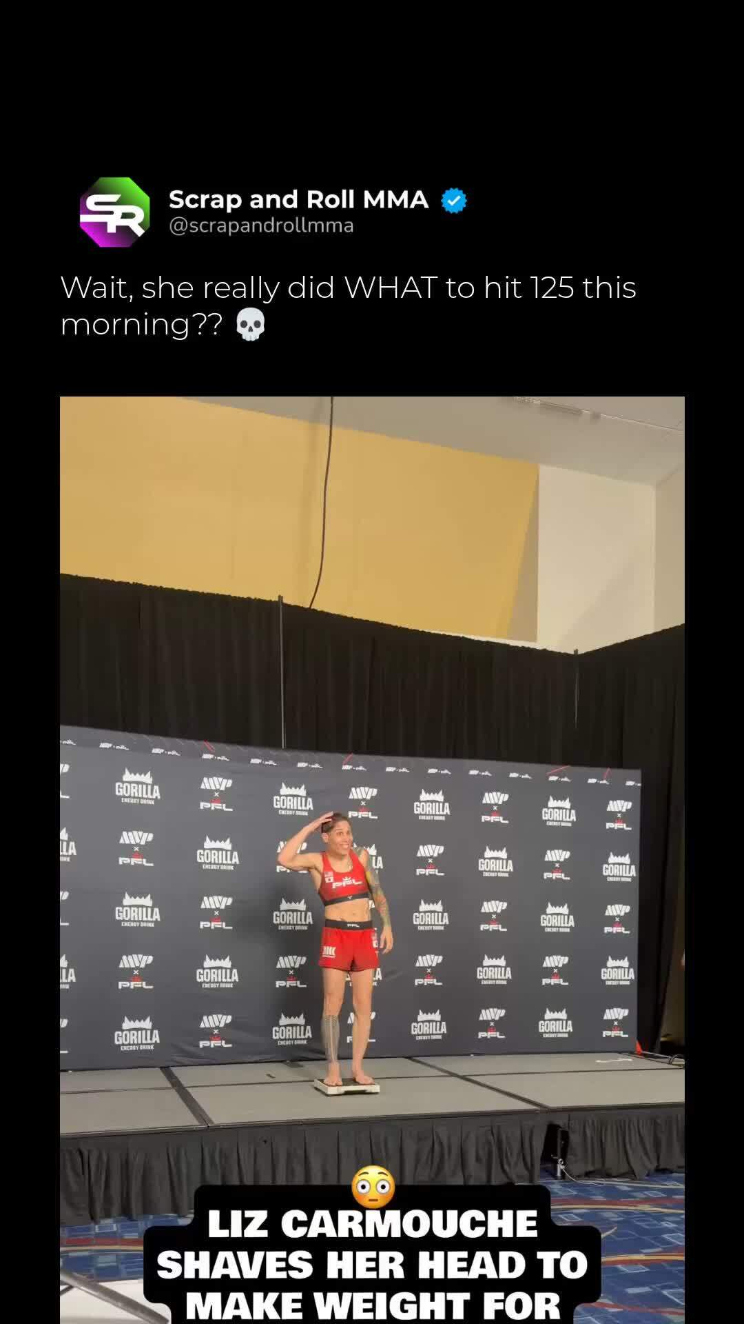 Liz Carmouche shaves her head to ma...
