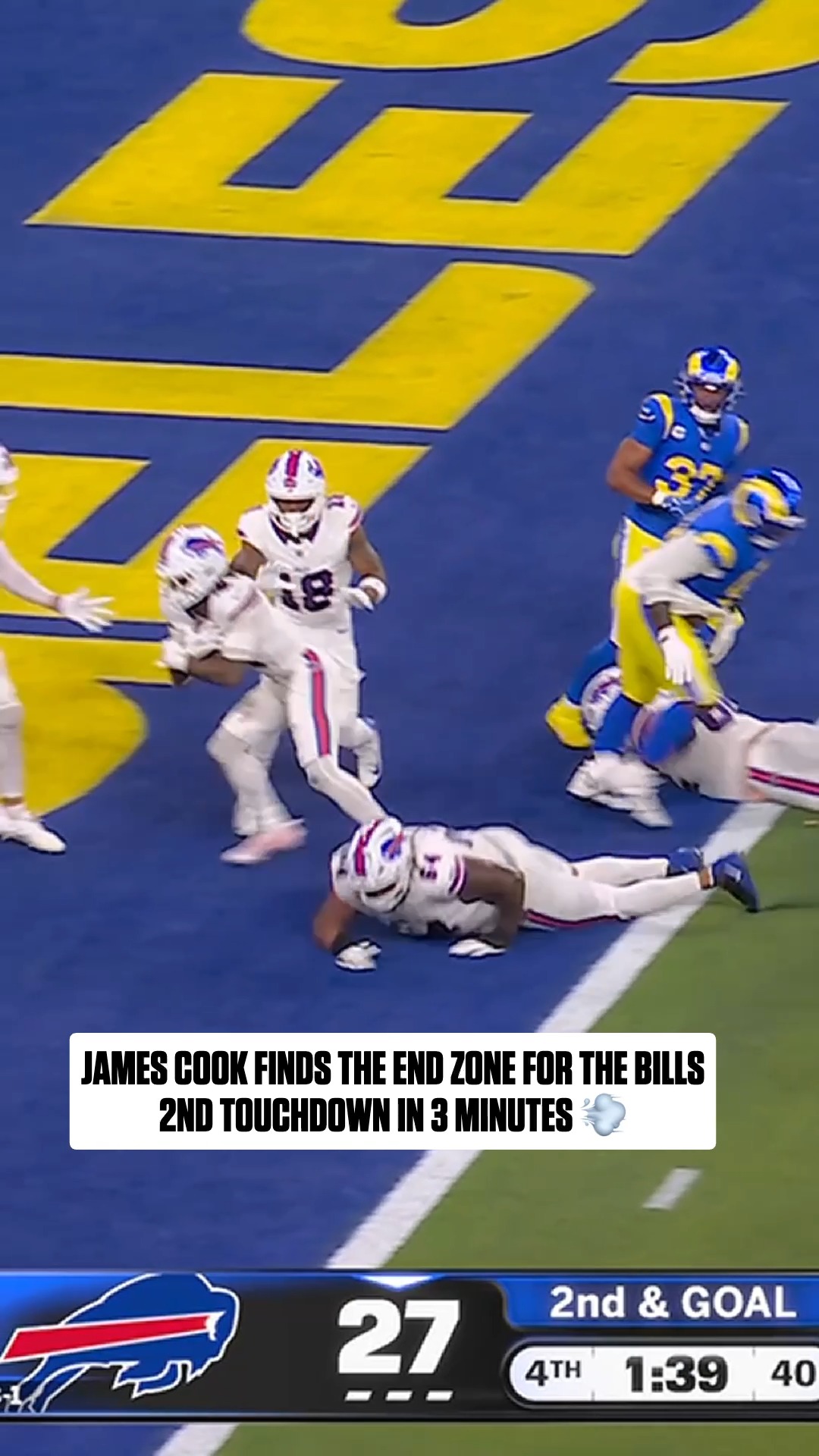 James Cook scores Bills' second tou...