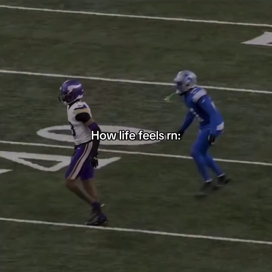 How life feels rn: Football meme
