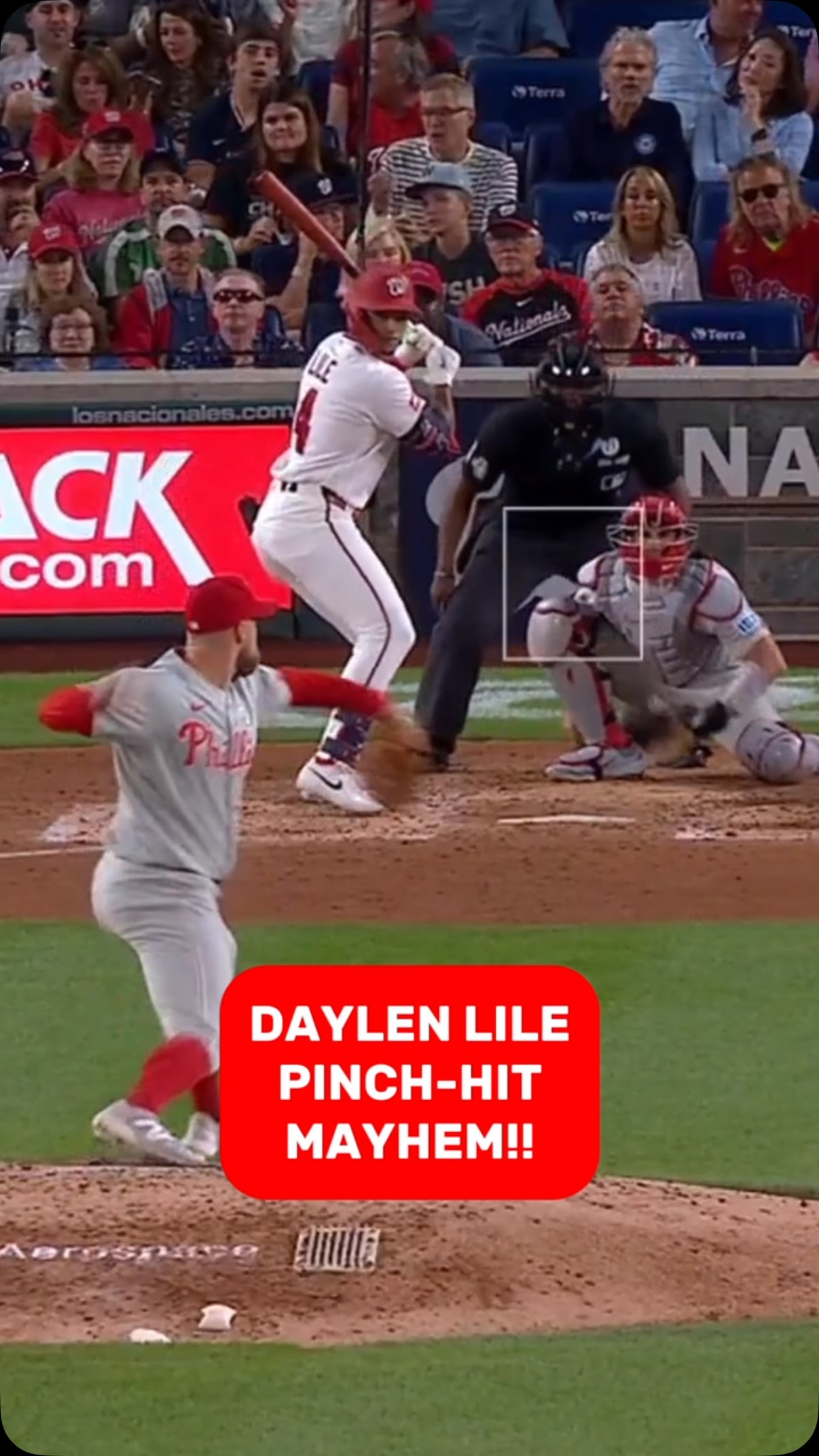 Daylen Lile hits a pinch-hit home r... on MILLIONS Daylen Lile hits a pinch-hit home r...