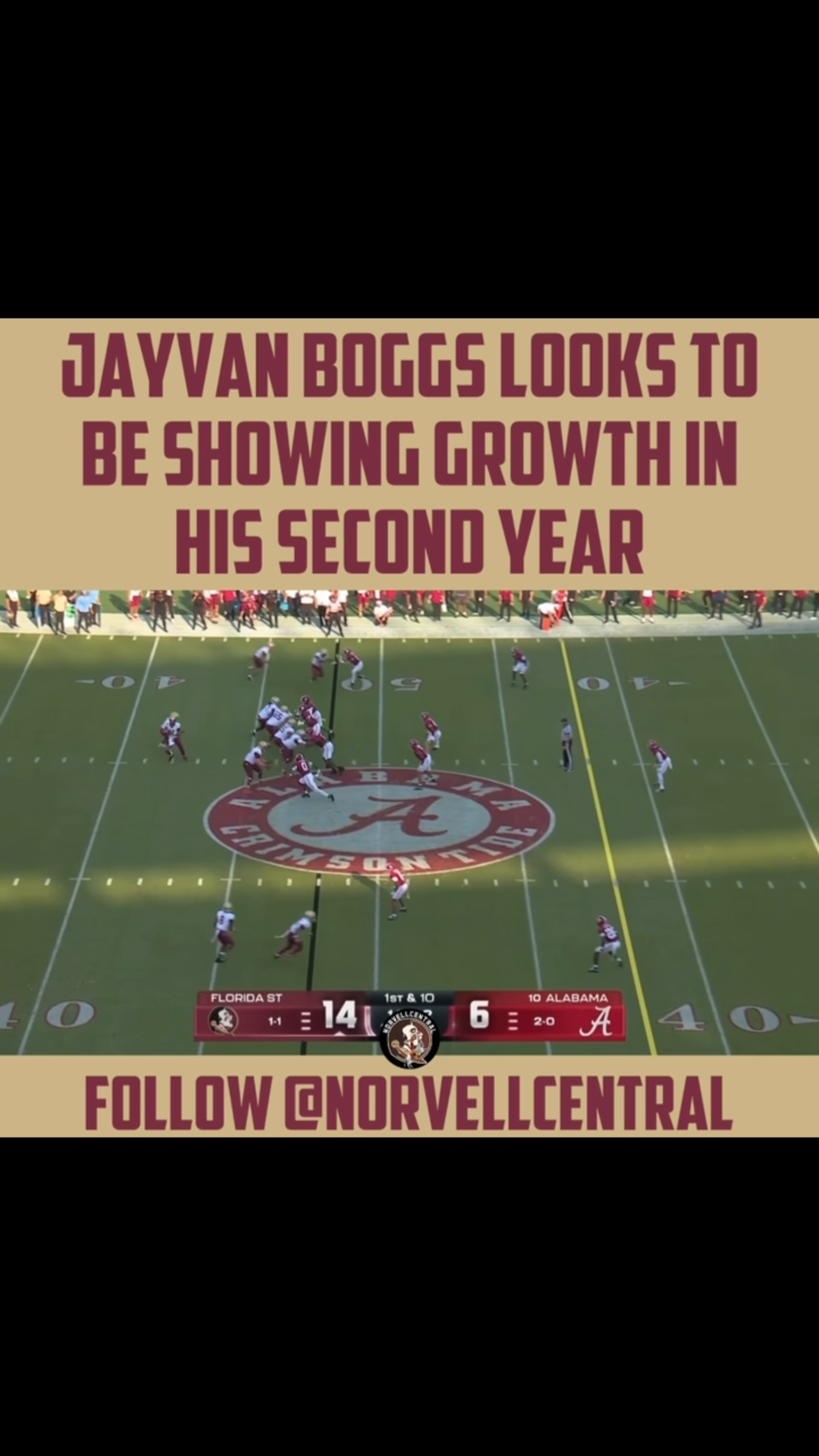 Florida State's Jayvan Boggs shows ...