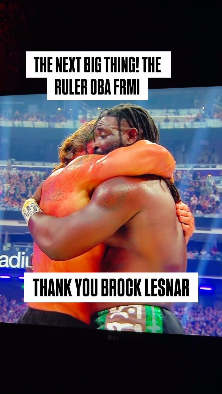 Brock Lesnar passes the torch to Ob...