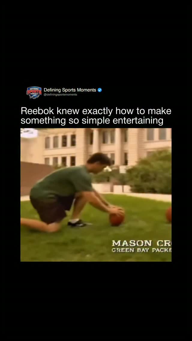 Reebok's 2000s football commercial ...