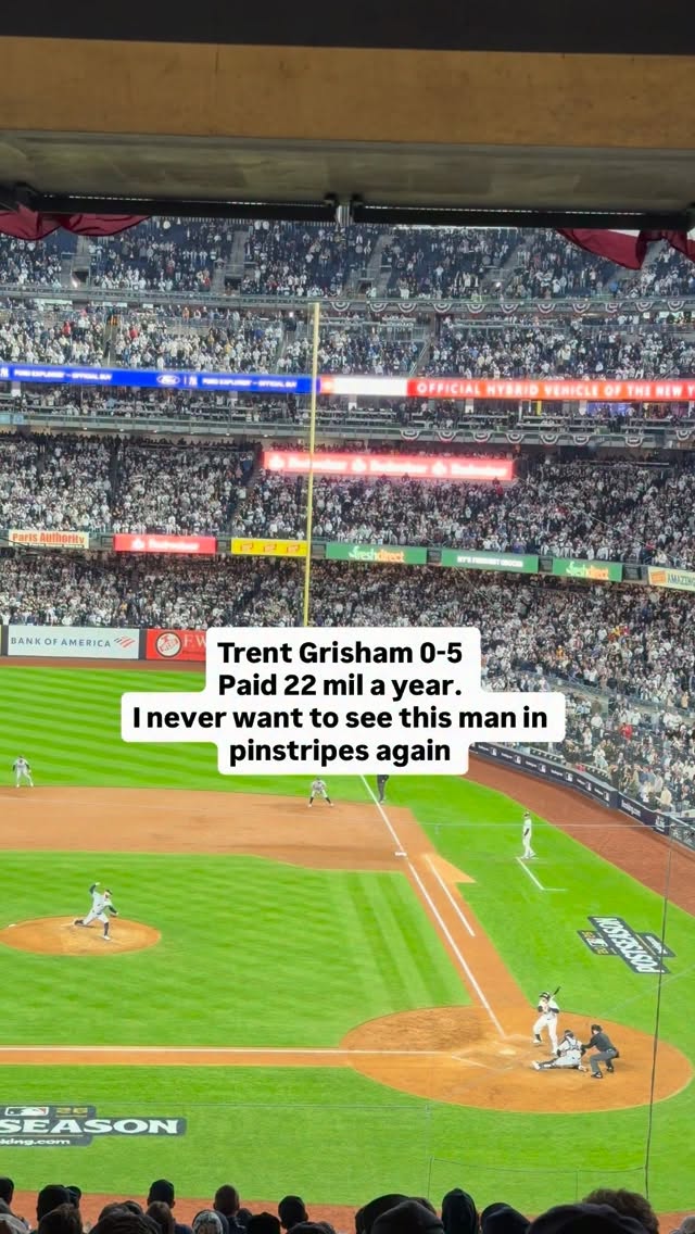 Yankees fan's frustration with Tren...